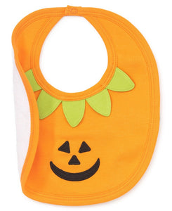 Hello Halloween Orange bib