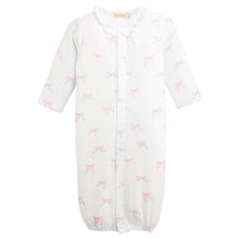 Load image into Gallery viewer, &quot;Pretty Bows&quot; Set - Ruffled Converter Gown, Ruffled Hat and Blanket

