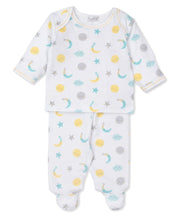 Load image into Gallery viewer, Moonlight Dreams Footed Pant Set
