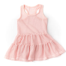 Load image into Gallery viewer, Pink Crochet Swim Cover-up

