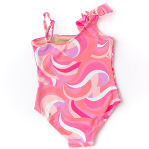 Pink Waves One-Piece