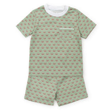 Load image into Gallery viewer, Printed Football S/S Pajama Set
