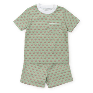 Printed Football S/S Pajama Set