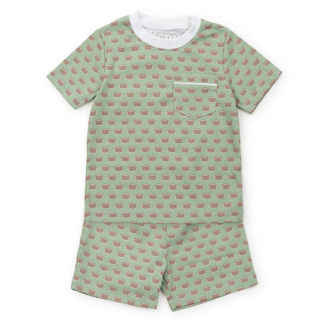 Printed Football S/S Pajama Set