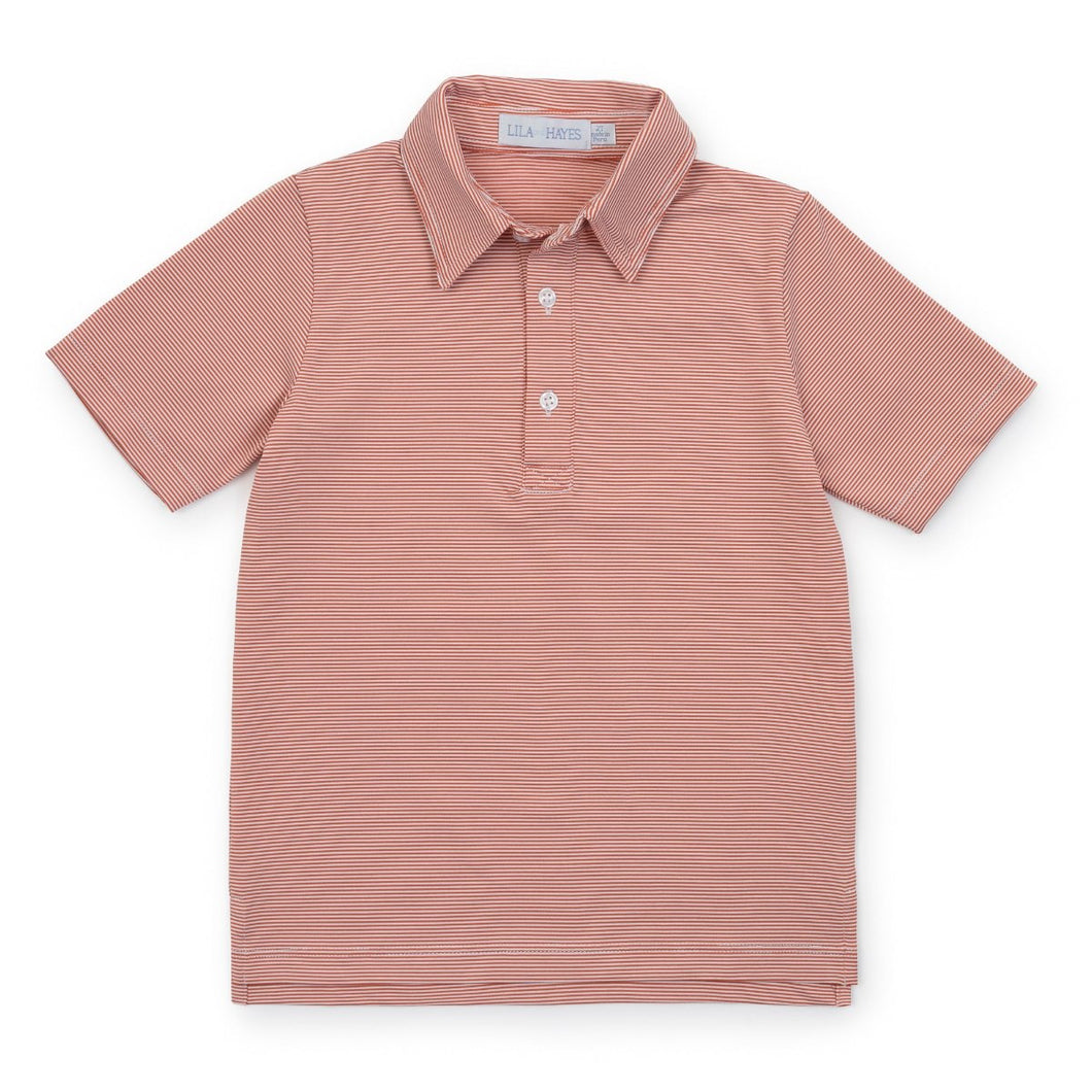 Will Performance Polo - Orange Stripes