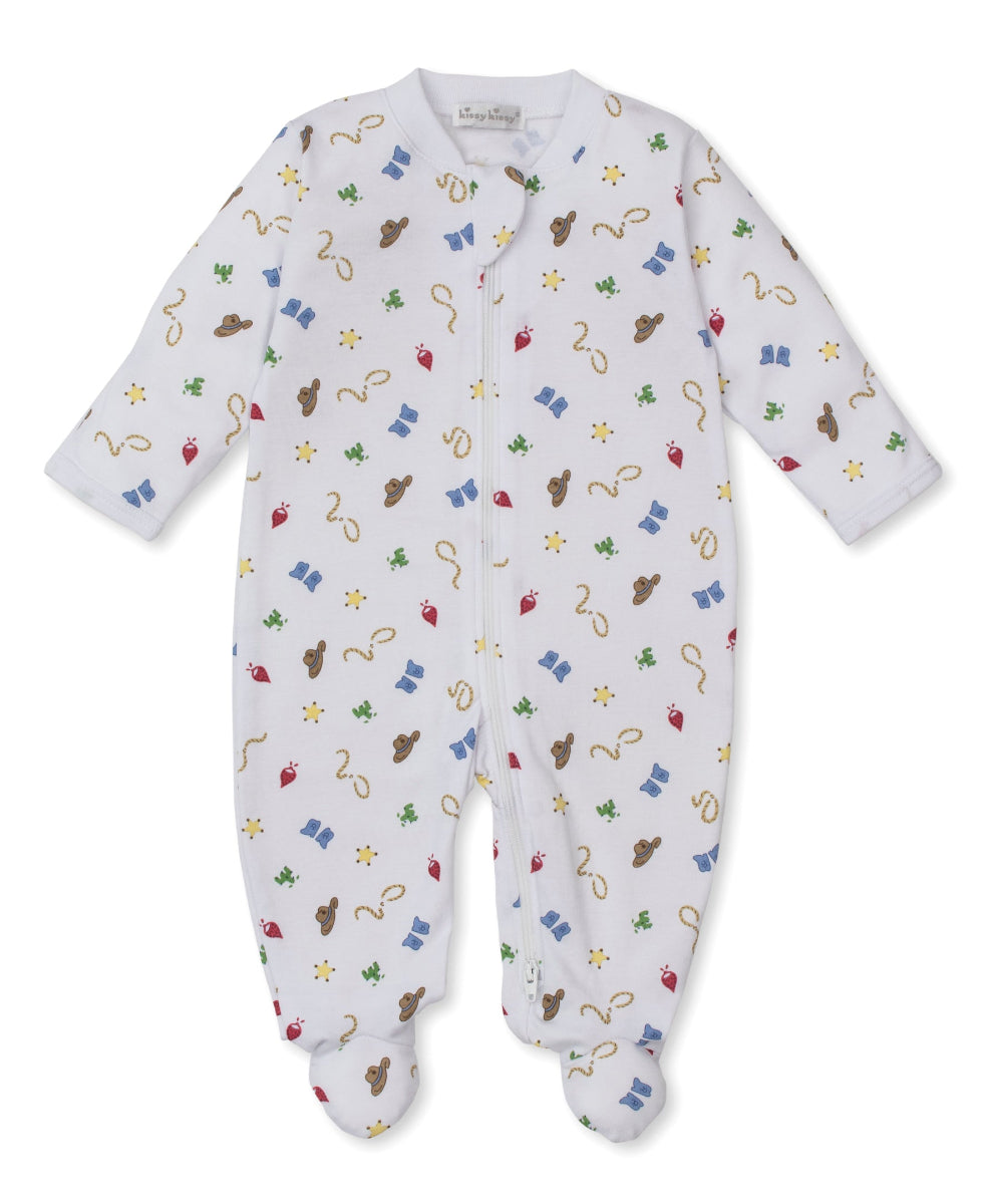 Western Cowboy Zip Footie