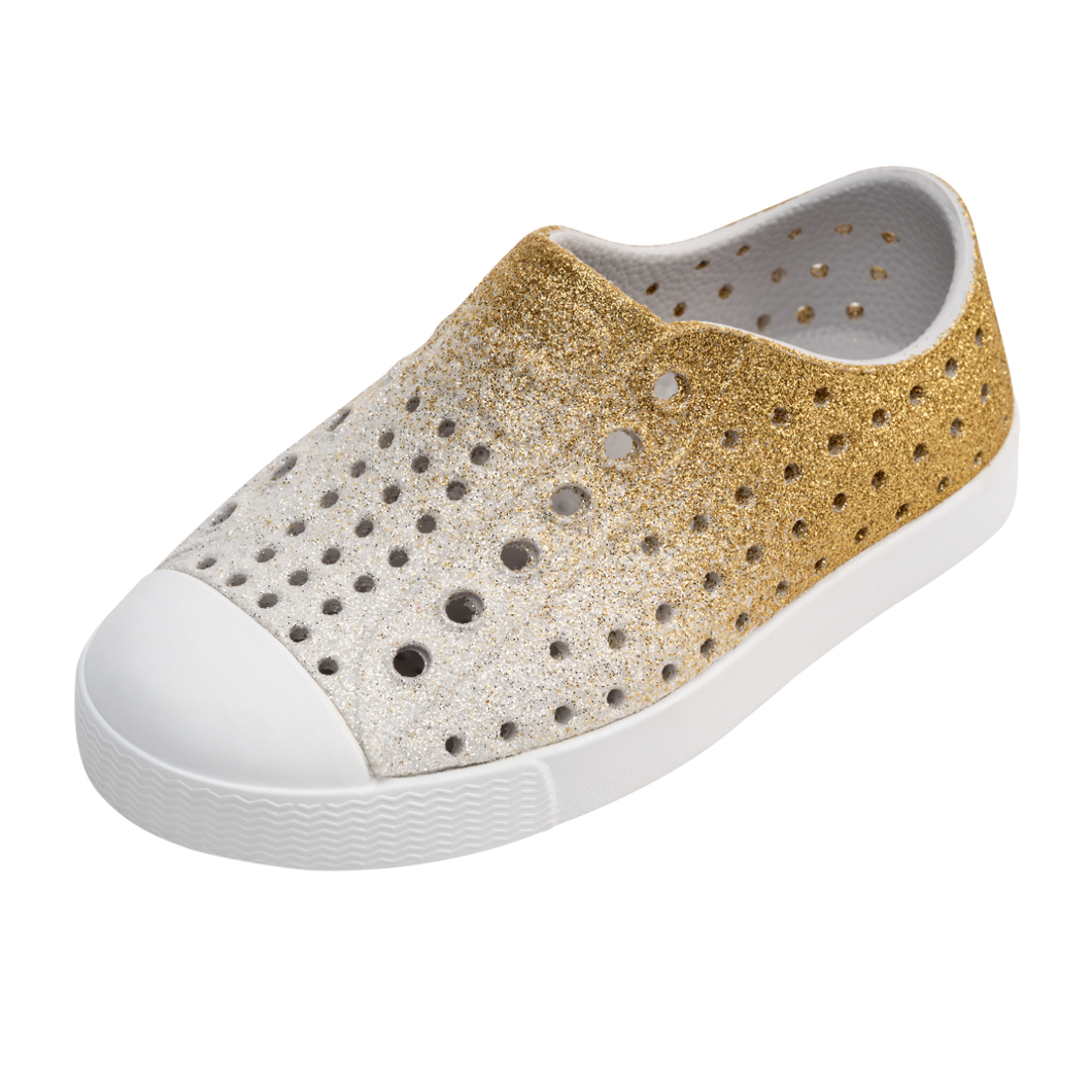 Native Jefferson Shoes - Gold Frost Bling