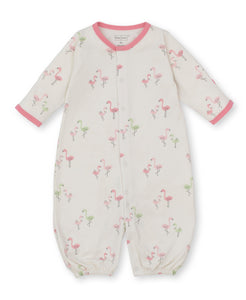 Flamingo Love Print Converter Gown