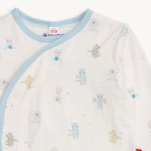 Blue Baby Beats Kimono Set