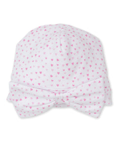 Baby Hat in Pink Sweethearts with Bow