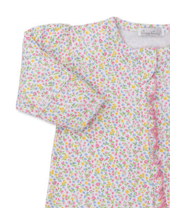 Garden Trellis Ruffle Zip Footie
