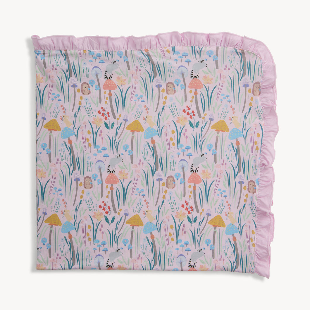 Shroom & Bloom - Ruffled Modal Blanket