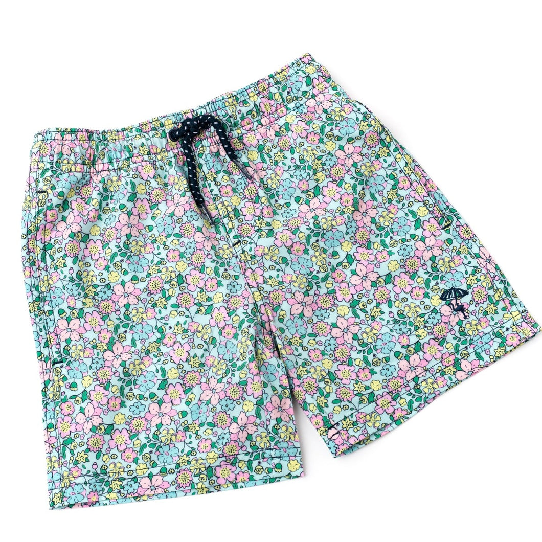 Mint Ditsy Floral Trunks