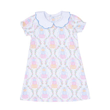 Load image into Gallery viewer, Presley Kait Pumpkin Bow Trellis Dress
