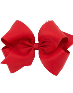 King Organza Overlay Bow - Red