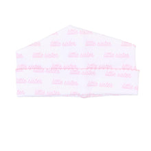 Load image into Gallery viewer, &quot;Little Sister&quot; White &amp; Pink Printed Footie
