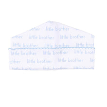 Load image into Gallery viewer, &quot;Little Brother&quot; White &amp; Blue Printed Converter Gown
