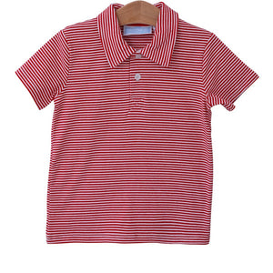 Henry Polo Shirt - Red Stripe