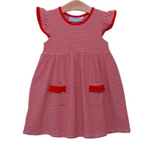 Load image into Gallery viewer, Lucy Red Stripe Dress
