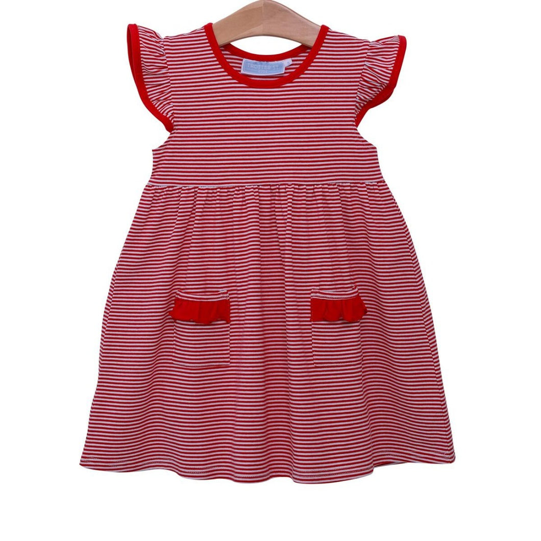 Lucy Red Stripe Dress