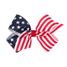 Load image into Gallery viewer, Wee Ones Stars &amp; Stripes Grosgrain Bow
