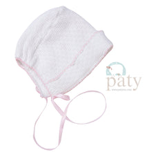 Load image into Gallery viewer, Paty, Inc. Girl&#39;s Knit Bonnet w/Ribbon Tie

