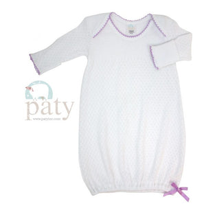 Paty, Inc Knit Newborn Baby Lap Shoulder Gown