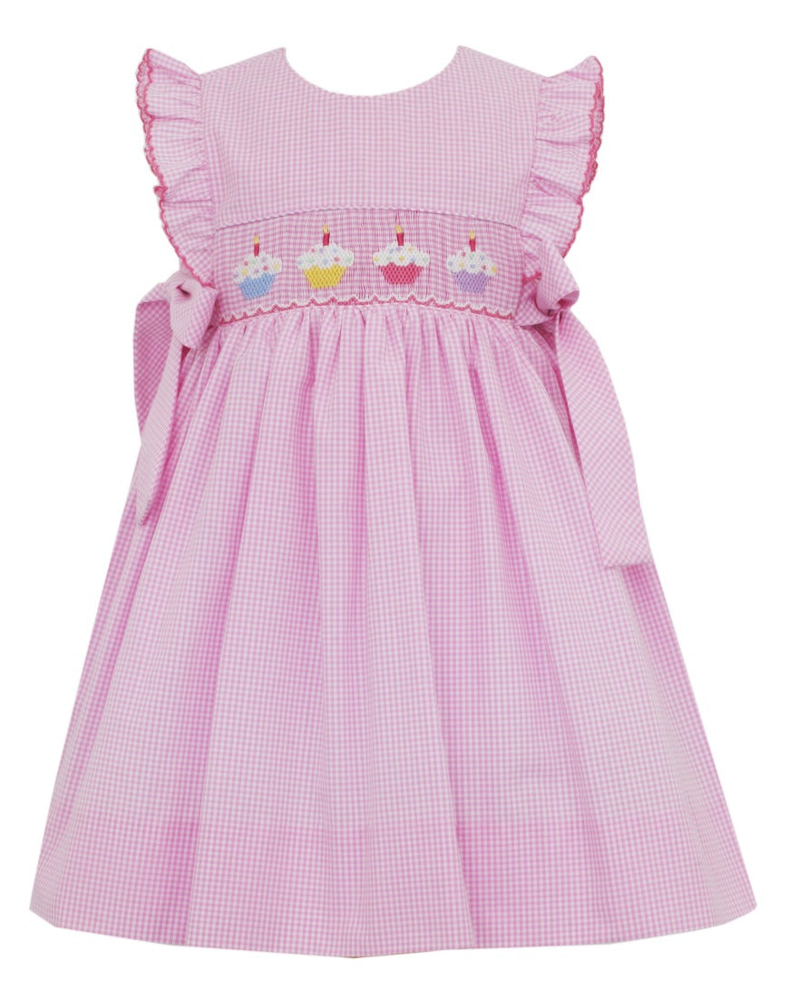 Pink Cupcake Dress w/side bows