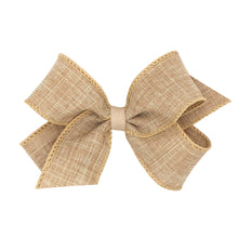 Load image into Gallery viewer, Medium Linen Hair Bow

