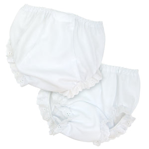 White Double Seat Panty Diaper Cover