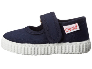 Canvas Mary Jane Shoes - Navy