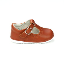 Load image into Gallery viewer, Gemma T-Strap Mary Jane (Baby) - Cognac -  L&#39;Amour
