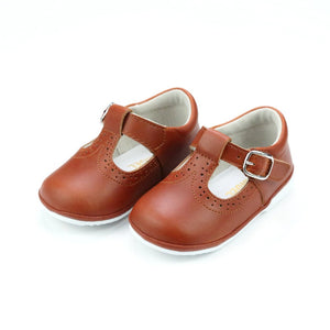 Gemma T-Strap Mary Jane (Baby) - Cognac