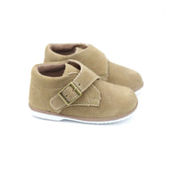 Finch Boy's Buckled Leather Boot (Baby) - Khaki