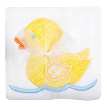 Load image into Gallery viewer, Appliqued Burp Cloth in Yellow Duck
