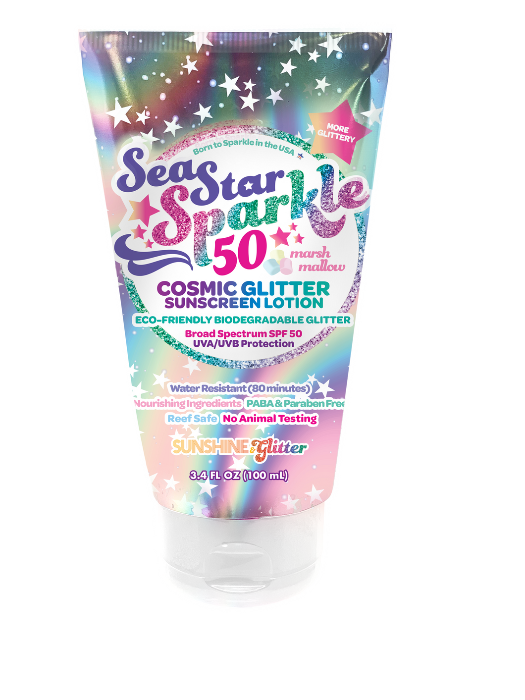 Sea Star Sparkle Cosmic Stardust SPF 50 Glitter Sunscreen