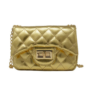 Metallic Classic Mini Purse: Gold