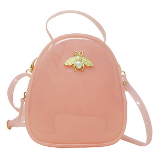 Jelly Crossbody Bee Bag: Pink