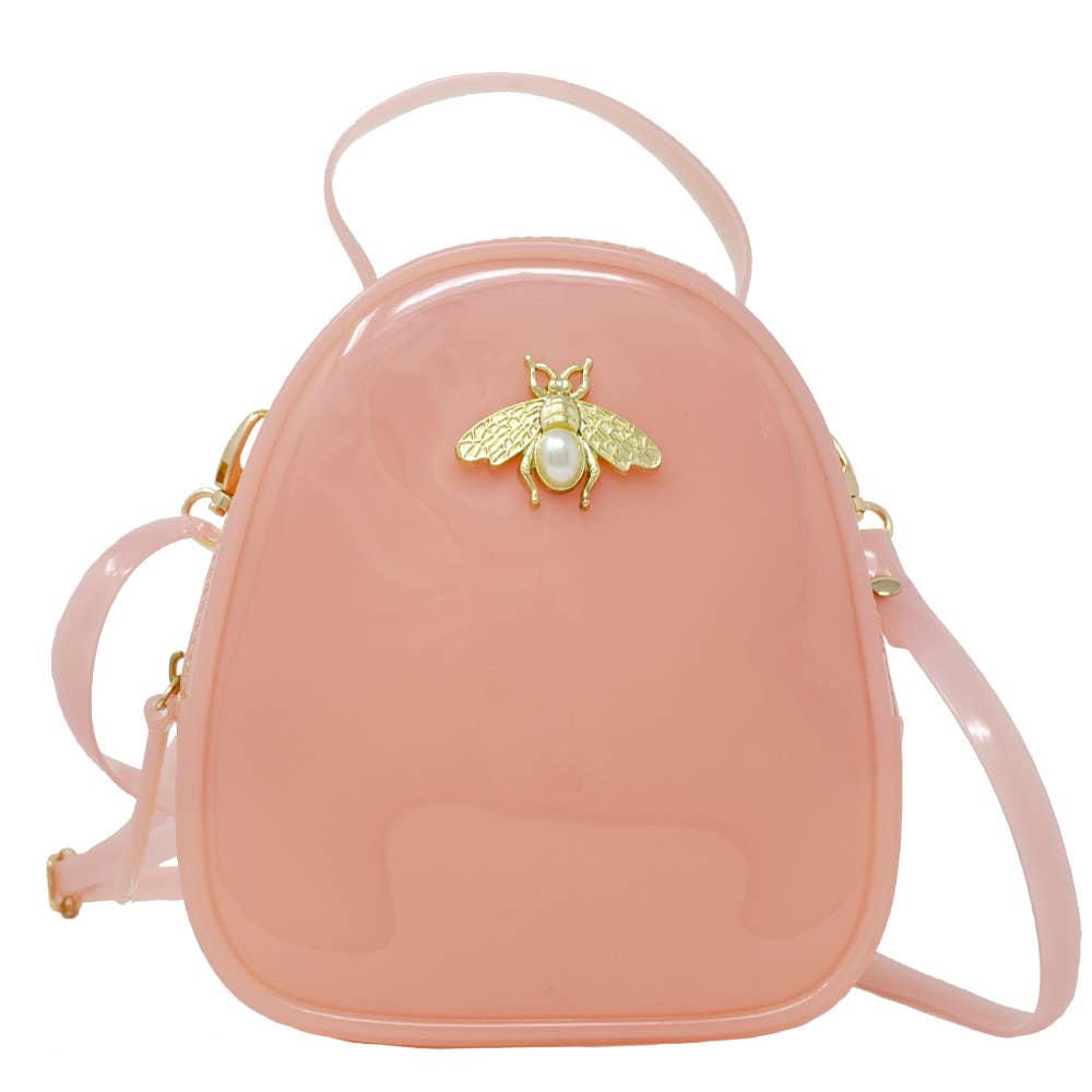 Jelly Crossbody Bee Bag: Pink