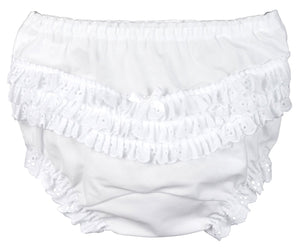 White Rumba Seat Panty Diaper Cover