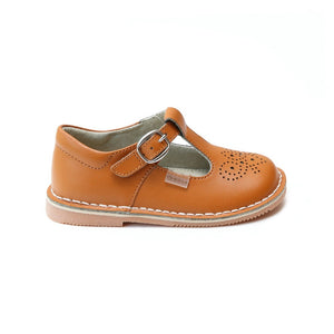 Ollie T-Strap Leather Mary Jane - Terra