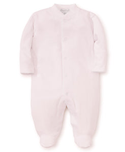 Kissy Kissy Solid Basic Footie in Light Pink