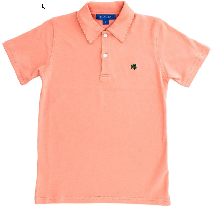 S/S Polo Shirt - Cantaloupe