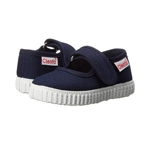 Canvas Mary Jane Shoes - Navy