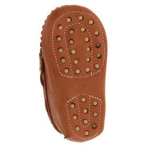 Elephantito Baby Boy's Leather Moccasin -  Natural