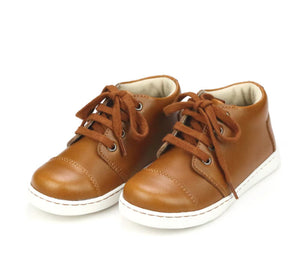 Evan Mid-Top Lace-Up Boot Sneaker in Camel