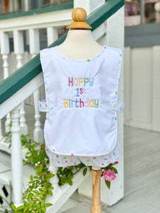 Celebration Bib & Bloomer Set