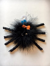 Load image into Gallery viewer, Wee Ones Marabou and Grosgrain Spider Bow

