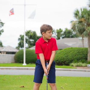 S/S Polo Shirt -  Red