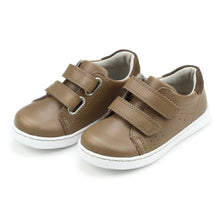 Load image into Gallery viewer, Boy&#39;s Kyle Sneaker - Mocha  w/ Double Velcro
